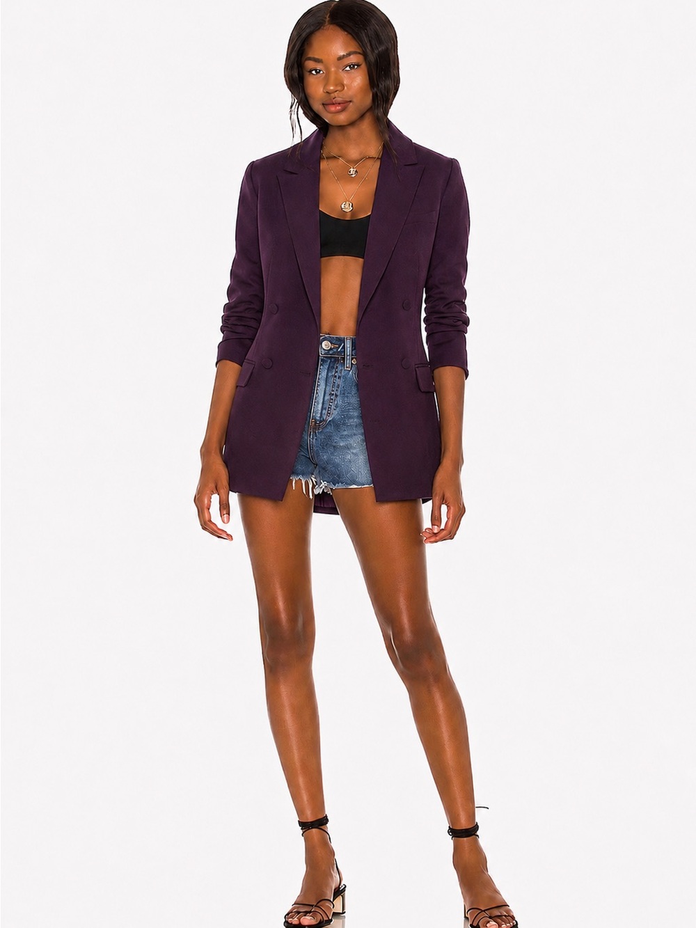 Theyskens’ Theory burgundy wool/silk blend blazer size 0/34